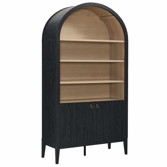 Bellamy Tall Arched Display Cabinet Bookcase