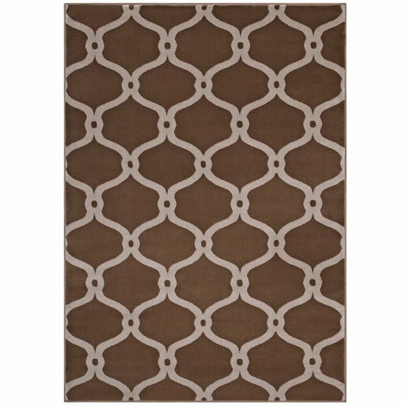 Beltara Chain Link Transitional Trellis 5x8 Area Rug