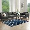 Beltara Chain Link Transitional Trellis 5x8 Area Rug