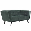 Bestow Velvet Loveseat in Green