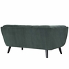 Bestow Velvet Loveseat in Green