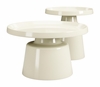 Beurre Coffee Table Set 2-Piece in Ivory