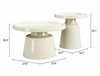 Beurre Coffee Table Set 2-Piece in Ivory