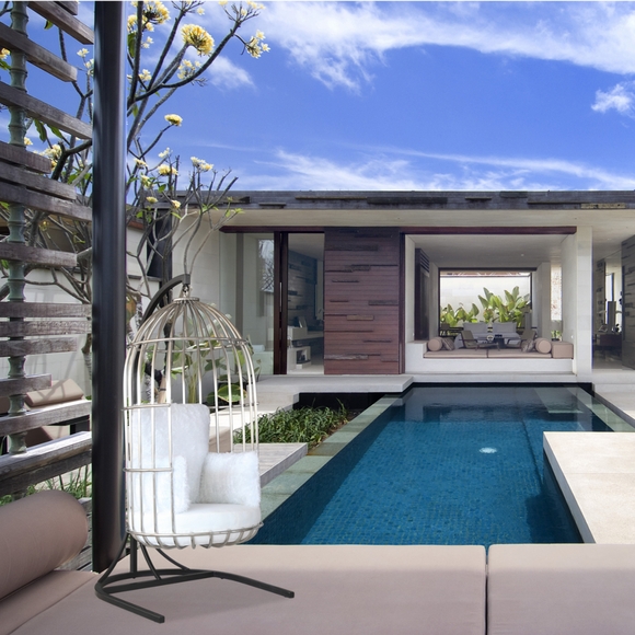 Bird Hanging Chair, White Modern In Designs