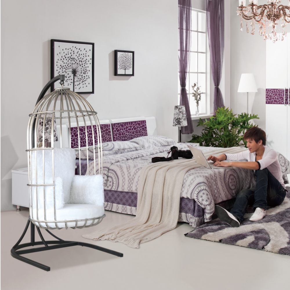 Bird Hanging Chair, White Modern In Designs