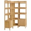 Bixby 3-piece Corner Bookshelf Set with Narrow Bookshelves