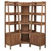 Bixby 3-piece Corner Bookshelf Set with Narrow Bookshelves