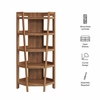 Bixby 71 Inch Corner Bookshelf
