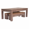 Bonker Storage Bench Set of 2 in Brown