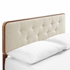 Bridgette King Wood Platform Bed With Angular Frame