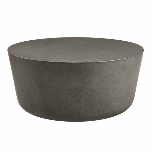 Brion Round Indoor - Outdoor Patio Concrete Coffee Table