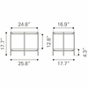 Bronson Coffee Table in Bronze