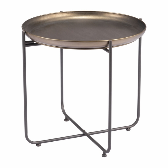Bronson Side Table in Bronze