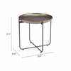 Bronson Side Table in Bronze
