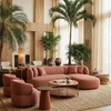 Buff Floor Lamp in Taupe