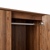 Bulwark 3-Door Wardrobe Closet in Walnut