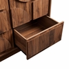 Bulwark 3-Door Wardrobe Closet in Walnut
