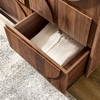 Bulwark 3-Door Wardrobe Closet in Walnut