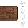 Bulwark 6-Drawer Dresser in Walnut