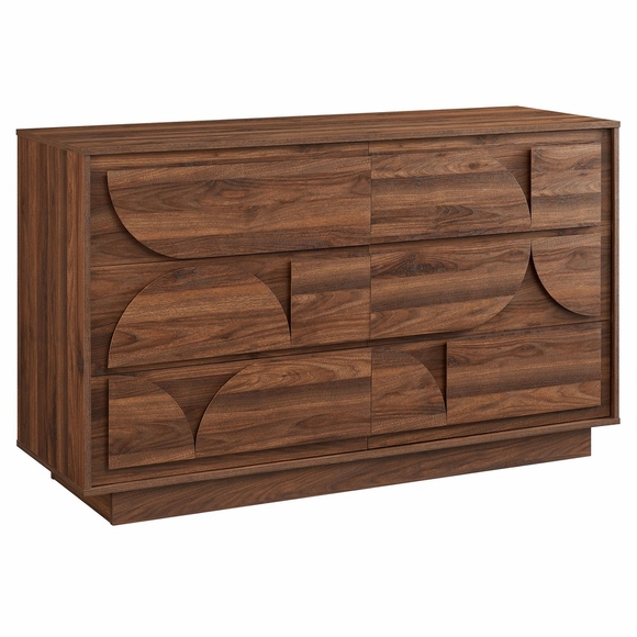 Bulwark 6-Drawer Dresser in Walnut