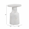 Cala Side Table in White