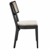 Caledonia Wood Dining Chair in Black Beige