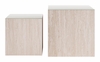 Cambro Coffee Table Set 2-Piece in Stone Beige