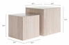 Cambro Coffee Table Set 2-Piece in Stone Beige