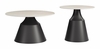 Camella Coffee Table Set 2-Piece in Light Beige & Black