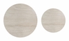 Camella Coffee Table Set 2-Piece in Light Beige & Black