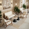 Camella Coffee Table Set 2-Piece in Light Beige & Black
