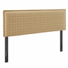 Camille Checkered Linen Blend Full Size Headboard