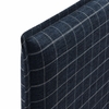 Camille Checkered Linen Blend King Size Headboard