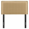 Camille Checkered Linen Blend Twin Size Headboard