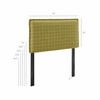 Camille Checkered Linen Blend Twin Size Headboard