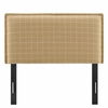 Camille Checkered Linen Blend Twin Size Headboard