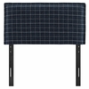 Camille Checkered Linen Blend Twin Size Headboard