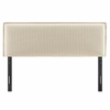 Camille Striped Linen Blend King Size Headboard