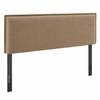Camille Upholstered Linen Blend Queen Size Headboard