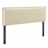 Camille Upholstered Linen Blend Queen Size Headboard