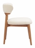 Cedar Dining Chair Set of 2 in White & Walnut