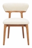 Cedar Dining Chair Set of 2 in White & Walnut