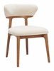 Cedar Dining Chair Set of 2 in White & Walnut