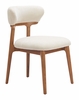 Cedar Dining Chair Set of 2 in White & Walnut