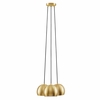 Chalice 3-Light Metal Pendant in Satin Brass
