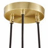 Chalice 3-Light Metal Pendant in Satin Brass