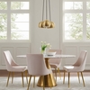 Chalice 3-Light Metal Pendant in Satin Brass