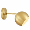 Chalice 4" Swing-Arm Metal Wall Sconce in Satin Brass
