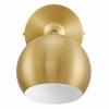 Chalice 4" Swing-Arm Metal Wall Sconce in Satin Brass