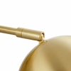 Chalice 4" Swing-Arm Metal Wall Sconce in Satin Brass